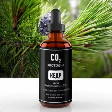 СО2 экстракт кедра (хвоя) (терпеноиды 12%) (лат. Pinus sibirica)