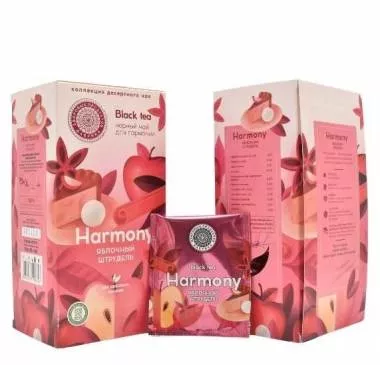 Чай саше HARMONY Яблочный штрудель 50 гр  25 фильтр - пакетиков 